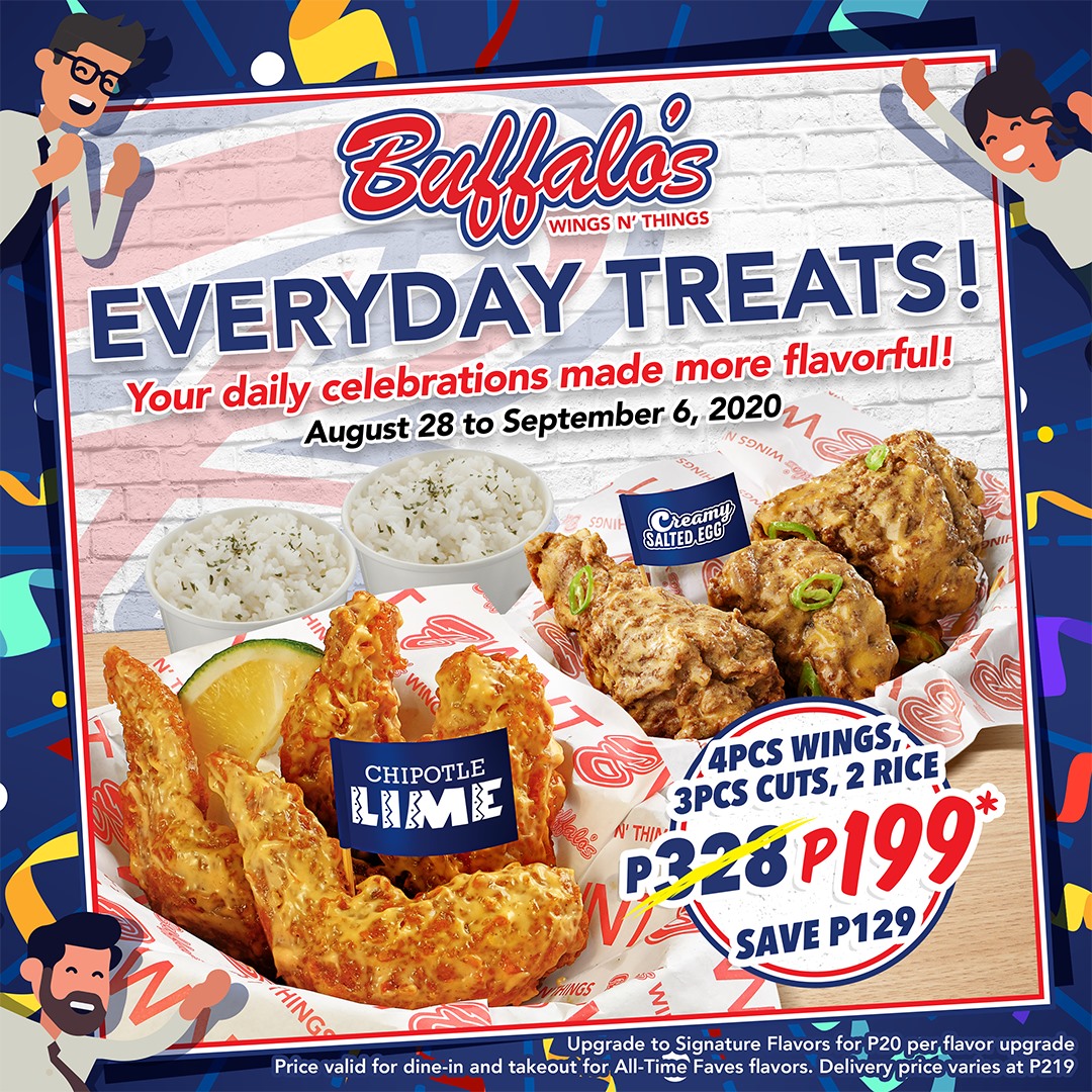 Manila Shopper Buffalo's Wings N' Things Everyday Treats Promo Aug