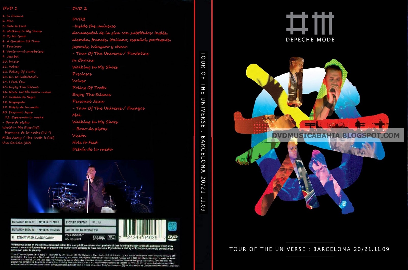 LOS MEJORES DVD DE MUSICA Y MAS....!!!! Depeche Mode Sound of the