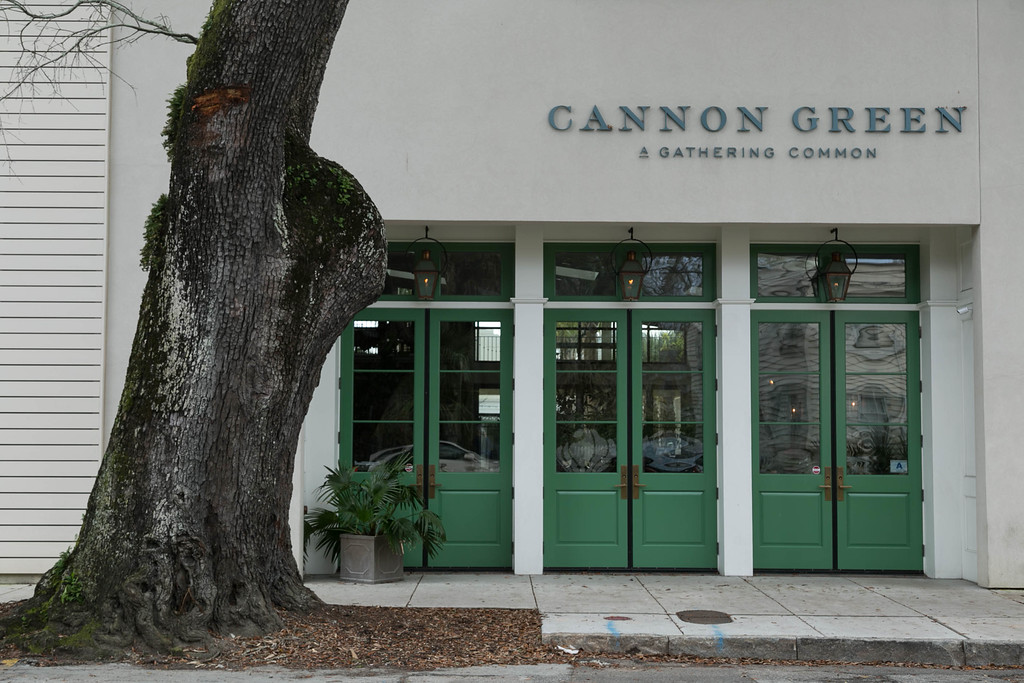 Charleston Daily Photo Before & After Spring St. Cannon Green