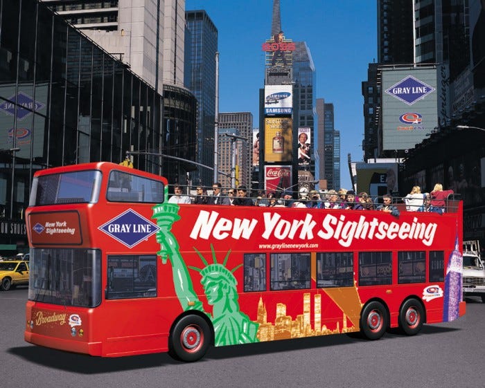 Embrace Your Inner Tourist, Ride A Double Decker Bus Around Manhattan